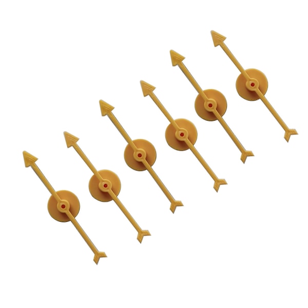 6 kpl Spinneri 10 cm Muovinen Pyörivä Nuoliosoitin DIY Lautapeli Lasten Lelu Tarvikkeet[D] Yellow