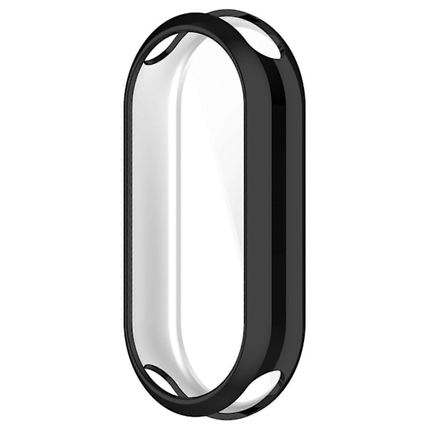 Xiaomi Smart Band 8/Mi Band 9/9 NFC -älykellon galvanoidulle täyssuojakuorelle TPU-kellokehyskotelo [D] Black
