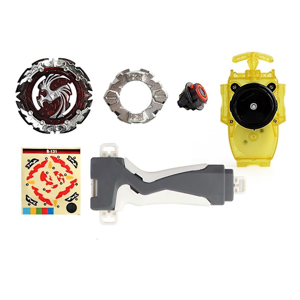 Metall B-131 Død Fønix Beyblade Burst Blast Gyroskop med Håndtak-Lanserer