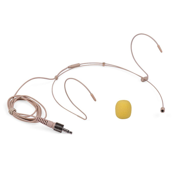 Lättviktshuvudmonterat headsetmikrofon Kondensatormikrofon 3,5 mm-kontakt Kompatibel med Sennheiser trådlös bältesändare