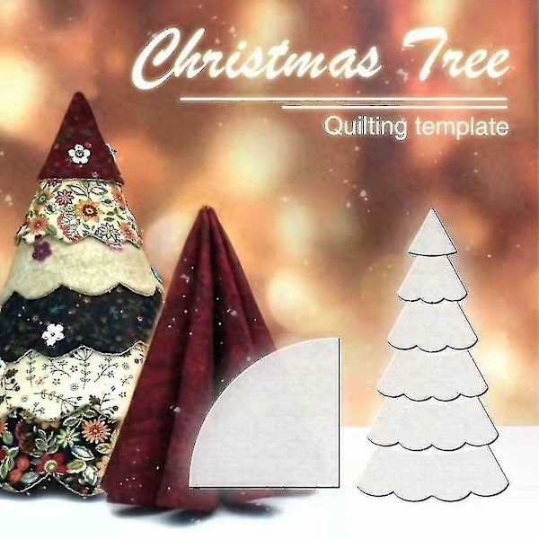 Handgjorda julgrans quiltrullset, 8/12/15 tum julgrans symall mönstermall Diy Xtmas Tree-yu 10 Inch