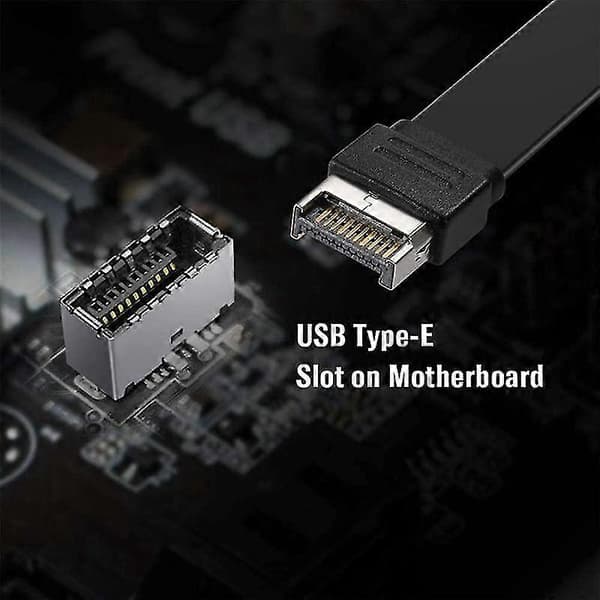 50 cm USB 3.1 Frontpanel Typ E till Typ C Förlängningskabel[D]