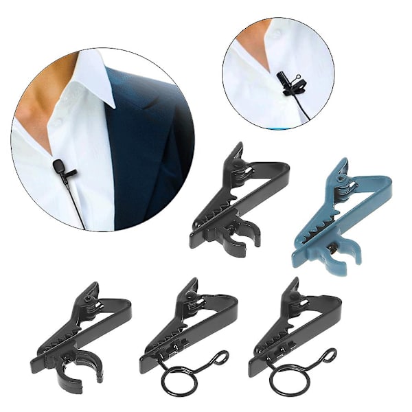 Trådløs mikrofon Lapel Mikrofonutskifting Lavalier Wire Clips For Lavalier