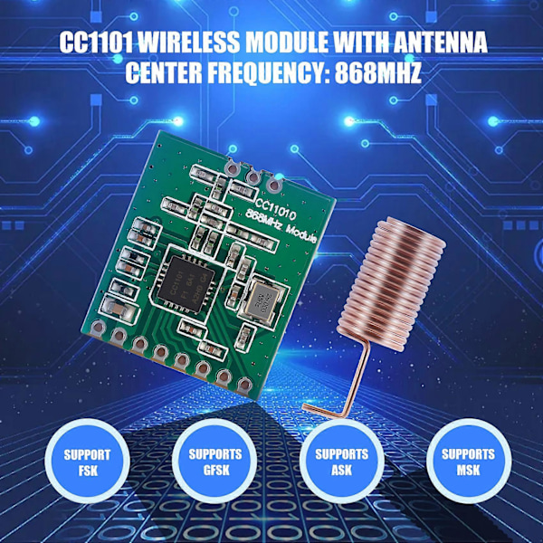 CC1101 868MHz Radio Transmisjonsantenne Transceivermodul