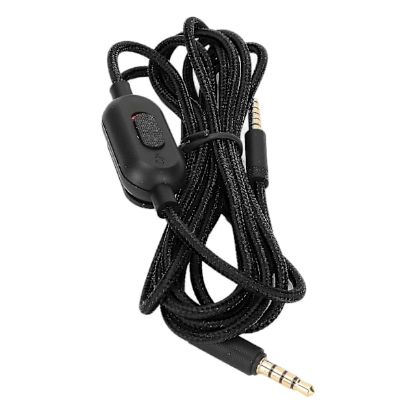 Pelikuulokemikrofoni kaapeli kudottu kuulokkeiden johto äänenvoimakkuuden säätimellä ja mykistyskytkimellä Logitech G Pro G Pr:lle