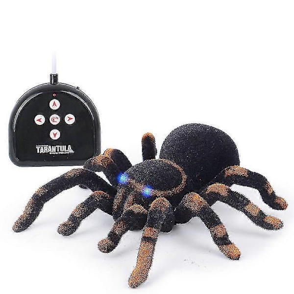 Trådløs Fjernbetjening Edderkop, Multifunktionel Høj Simulation Fjernbetjening To-vejs Fire-vejs Edderkop Infrarød Fjernbetjening Tarantula Sort Enke Til