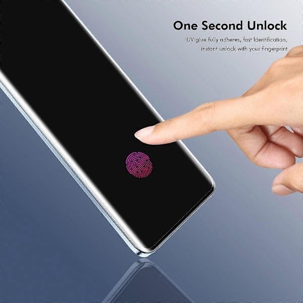 2 stk. skærmbeskytter til Oppo Find X5 med buede kanter, UV-følsom touchfilm [D]
