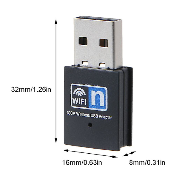 300m USB Wifi-adapter RTL8192EU-chipset USB2.0 Wlan-dongel Trådlöst nätverk