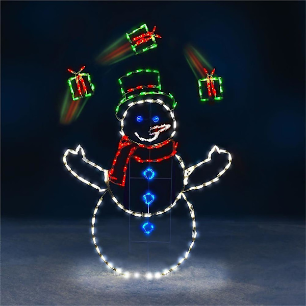 Outside Christmas Snowman Lights Led Lamps Decoration For Outdoor Driveway Yard