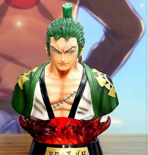 One Piece -hahmo Roronoa Zoro Luffy Rintakuva PVC Toimintahahmolelut 16cm[D]
