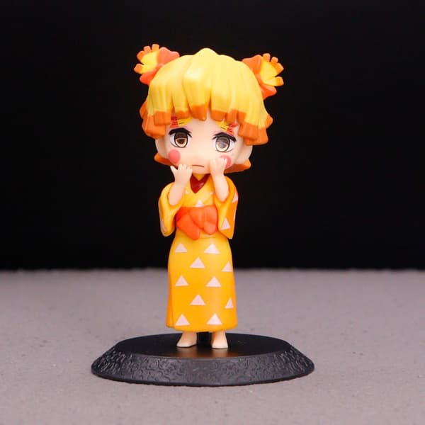 PVC Materiale, Tilfældig En, Demon Slayer Anime Figur Model Display - Stykke Chibi Figur Statue Skrivebordskasse Dekoration[D] Random One