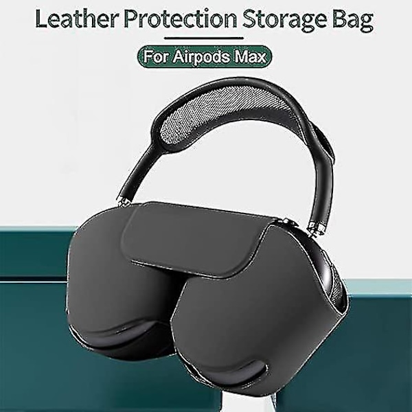 (svart)airpods Max-fodral, Automatisk viloläge Skyddande hörlursfodral för damm och repor, A