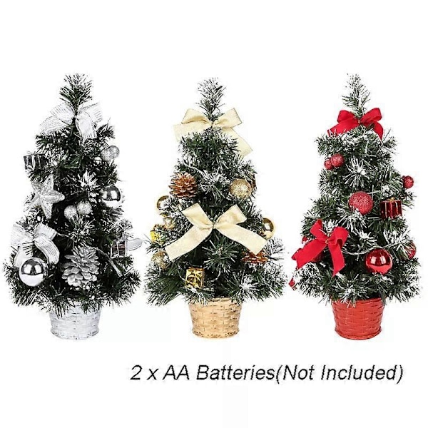 Mini Juletræ med LED Lys Julepynt Julegave