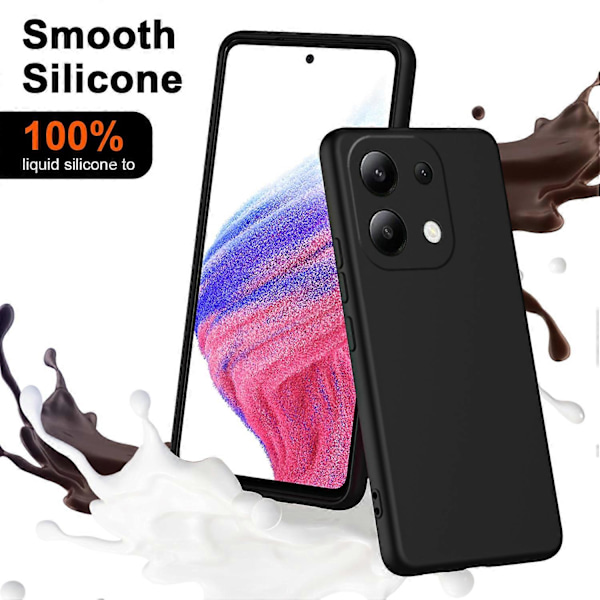 TPU-fodral för Xiaomi Redmi Note 13 4G, 2.2mm Silkeslen Yta, Mjukt Foder