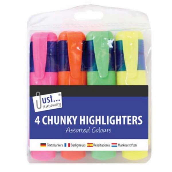 4 Chunky Overstregningstusser[D] Multicoloured One Size