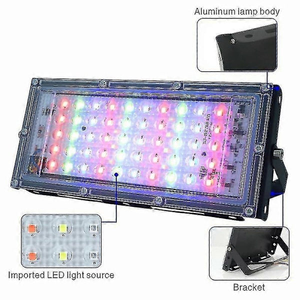 50w Ip65 Vanntett Utendørs LED Flomlys[D] Cool White