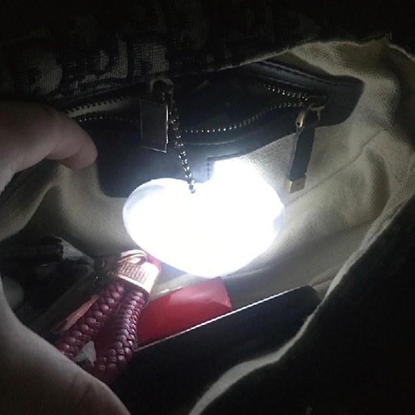 Plånbokslampa Hjärtaformad Handväska Ljussensor Aktiverad, Automatisk Belysning Av Din Väska Vid Beröring, Bästa Gåvor För Kvinnor, Mamma, Vänner
