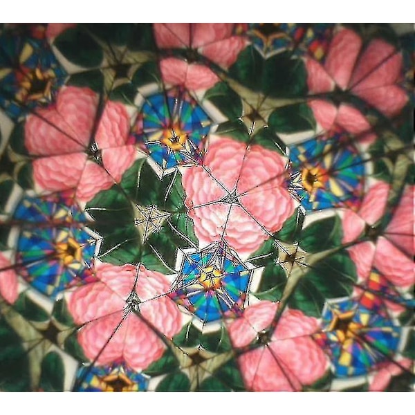 Klassisk Tin Kaleidoskop, Håndlaget Ekte Scene Kaleidoskop Leke Klassisk Nostic Leke For Barn (1 stk, Rosa)