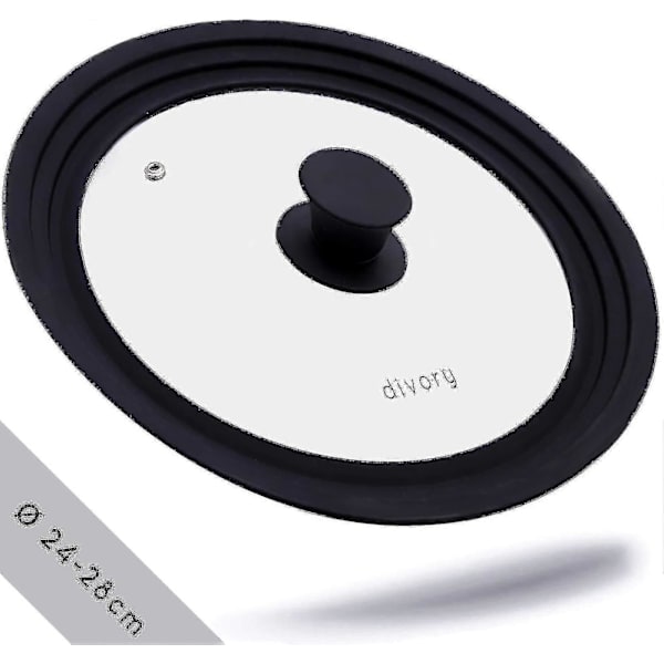 Universallock 28, 30 och 32 Lock Glaslock med Silikonkant[D]
