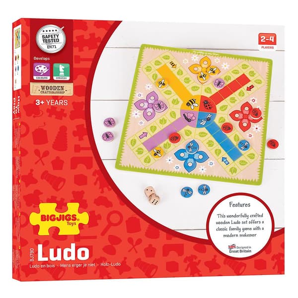 Lasten puiset Ludo-lautapeli perheille [D] Multicoloured