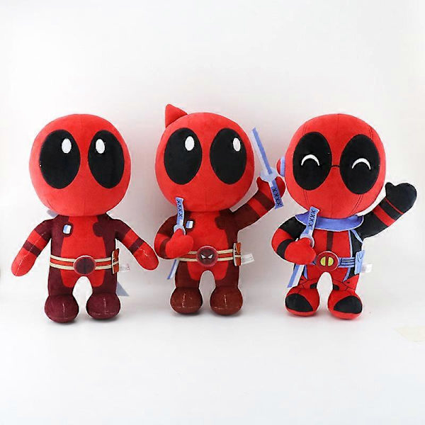 2024 Deadpool Plys Doll, Nye Deadpool Fyldte Plysdyr, Deadpool og Wolverine Merchandise, Sød Deadpool Plys Figur, Deadpool Plys Legetøj, Gave