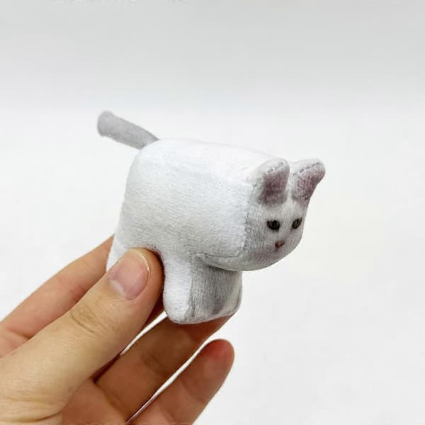 Neliökuvioinen kissapehmolelu [D] Block Cat
