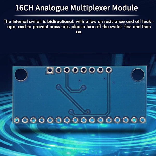 10 st 16-kanals Analog Multiplexermodul 74HC4067 CD74HC4067 Precismodul Digital Multiplexer MUX B