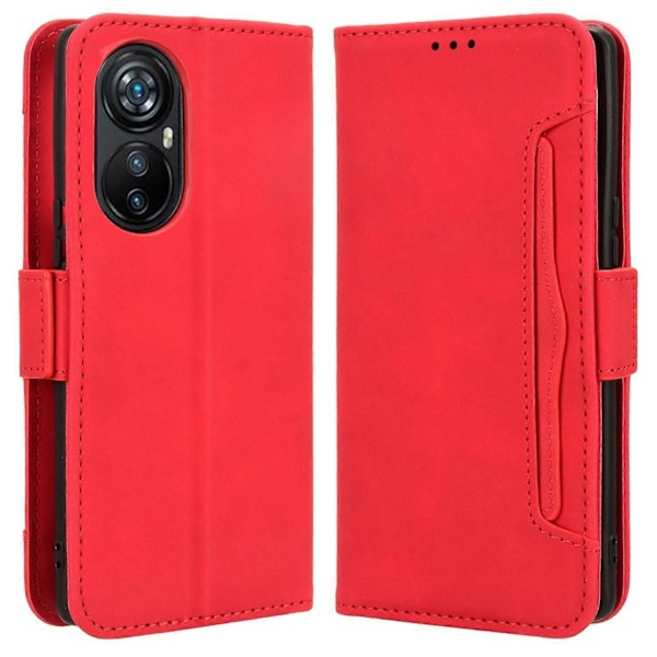 For Blackview A200 Pro Case Wallet Stand Telefon Cover med Flere Kortlommer Multicolor Style E
