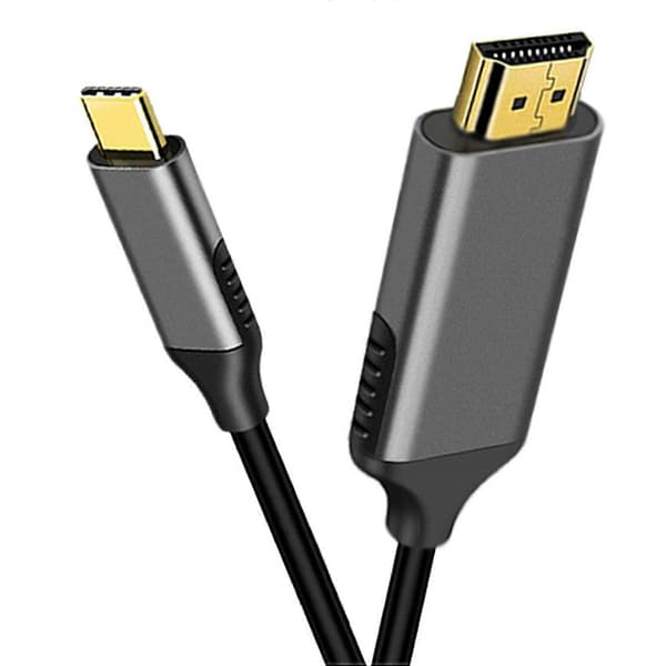 2X USB C til Kabel Adapter 4K 60Hz Kabel Adapter 3 Kompatibel til Android Telefon ChromeBook Etc[D] black