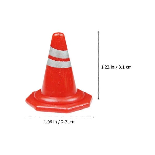 Trafikkoner Leksak Vägspärrmodeller för Barn Lek 50st Mini Trafikkoner[D]