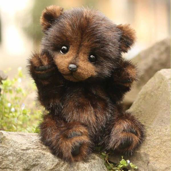 Håndlavede Plys Bamser - Sød Bamse Fylddyr, Livagtig Klassisk Teddybjørn, Premium Fylddyr-SDR