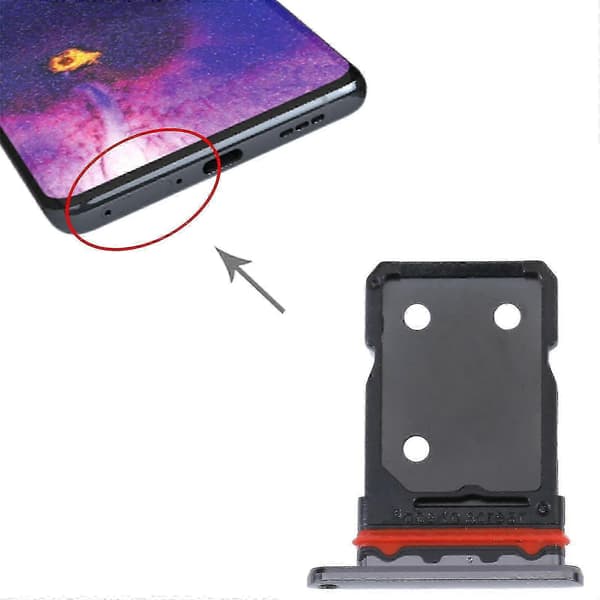 Til Oppo Find X5 Pro / Find X5 Sim + Simkortbakke[D] Black