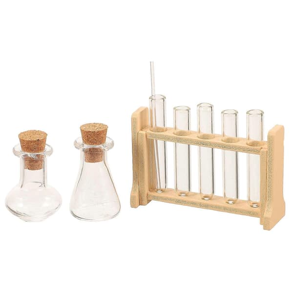 Laboratoriossa lelu mini-koeputkiteline opetukseen 1 setti puutelineellä[D]