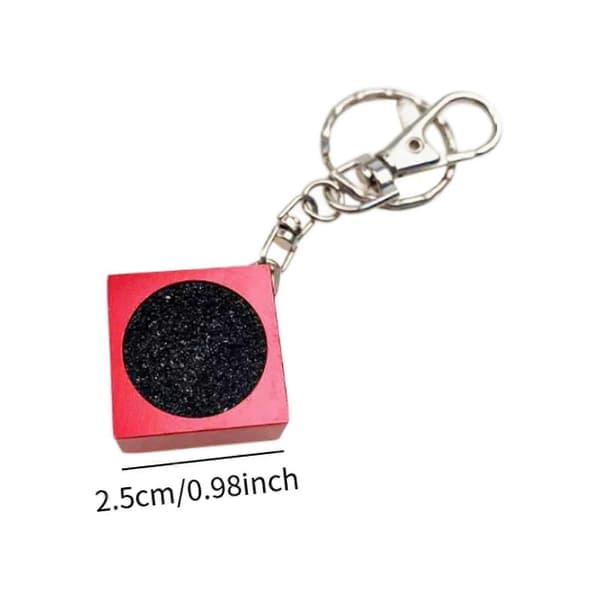 Pool Kø Tip Sander Nøglering Multifunktionelt Robust Billard Kø Tilbehør[D] Red 25x25x13mm