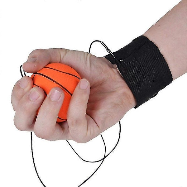 Guoguo 1st Return Sponge Rubber Handbollsspel Övningar Studsande Elastisk Sport På Nylonsträng Barn Utomhus Leksak Boll