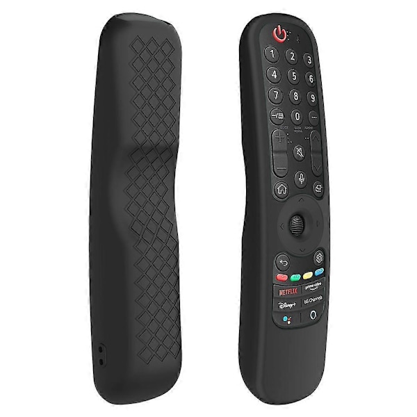 För LG AN-MR21GC/MR21N/21GA Fjärrkontroll Skal Silikon Skyddsfodral - Självlysande Blå[D] Multicolor Black