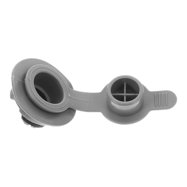 Oppblåsbar pumpeadapter luftventil for pålitelig forsegling grå PVC[WSY]