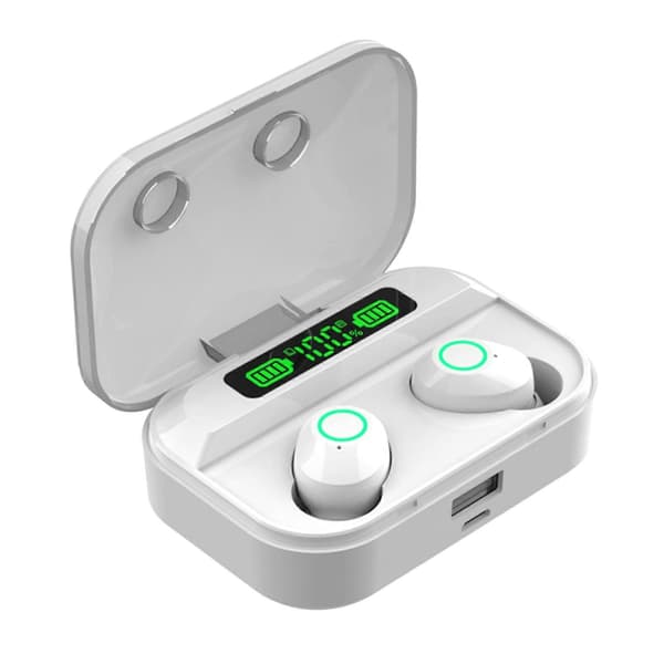 Smart BT Headset Touch Digital Display 5.1 Trådlöst Vattentätt In-Ear Headset HD Ljudkvalitet Bas Brusreducering[D]