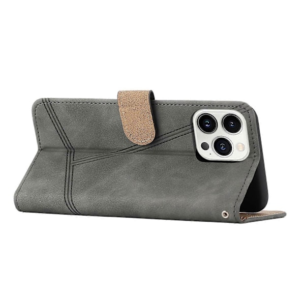 Syet Læder Telefonetui Til iPhone 16 Pro Max Grey