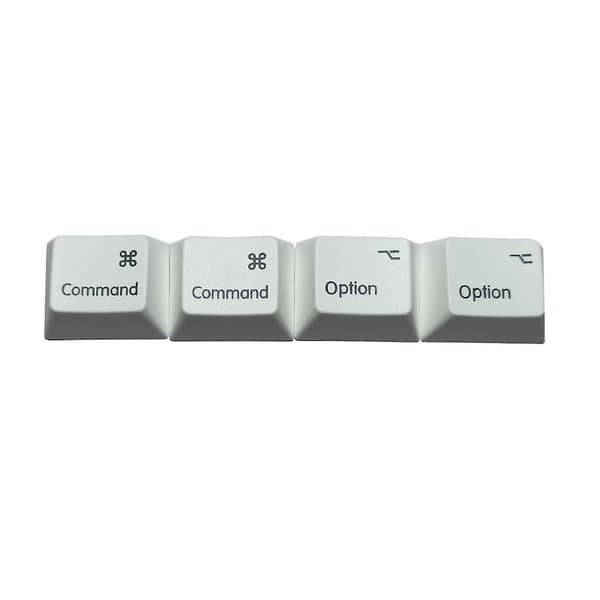 til Key Cap R1 Højde 4 stk. Almindelig Valgmulighed Keycaps Reparation PBT Dye Subbed til Mac[D] White