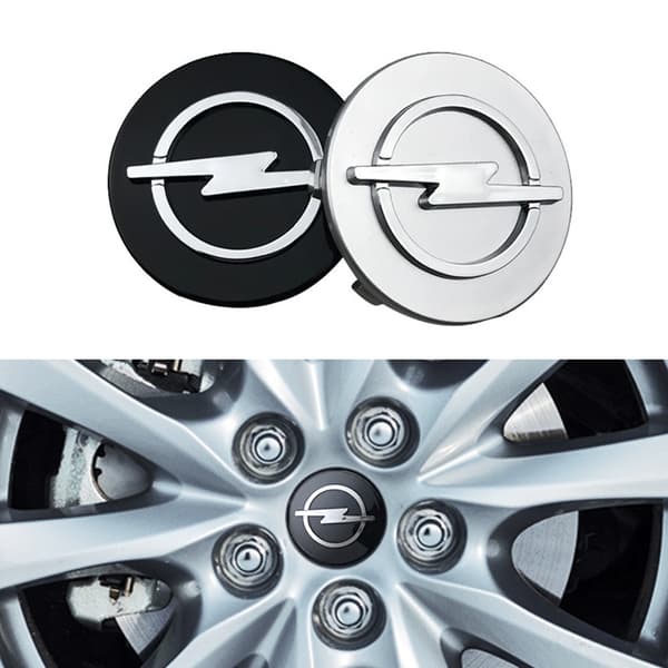 Opel Navkapsler (4-pakning)[D] 65 59 mm - Svart