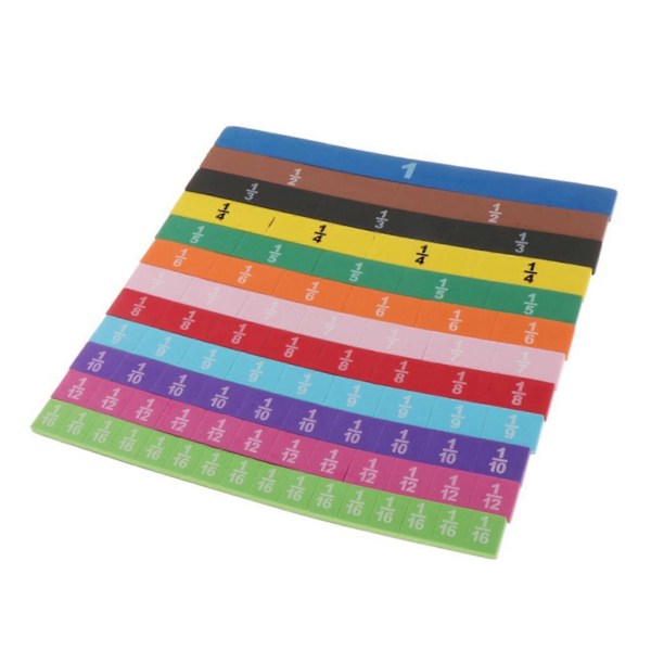 83 Magnetiska Regnbågsbråkplattor Räkna Matematik Leksaker Bråkplattor Tidiga Matematikfärdigheter