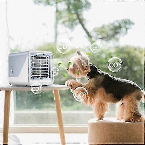 Bærbar Aircondition, Mini Aircondition Bordkøleventilator 0619 (D) blue