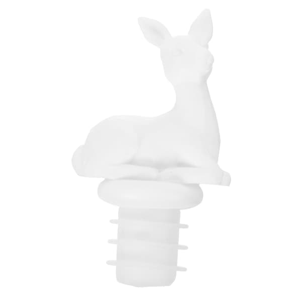 Guangmc Renvinflaska Propp Älg Jul Silikon Djurplugg[D] White