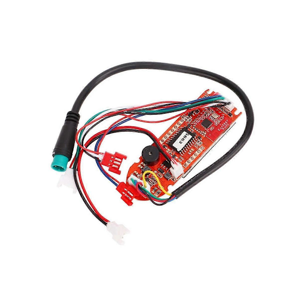 Dashbord for elektrisk scooter for LENZOD metall scooter, erstatningskretskort med tydelig datavisning Red