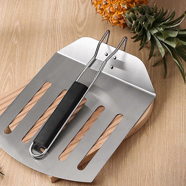 Kök Rostfritt Stål 430 Tårtspatel Pizzaspade Vikbar Trattspatel Rostfritt Stål PIZZE SPATULA[D]