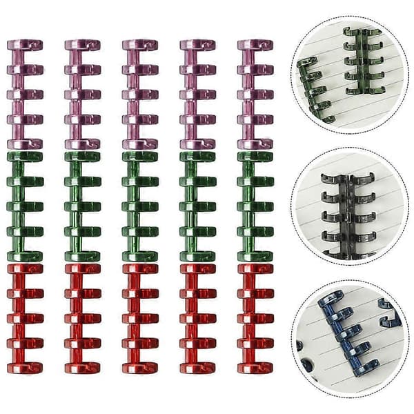15 stk. Løsblad Bindere Scrapbooking Bogclips Fem-hullers Segmenterede Bindere[D] 4.2X1.3x1cm