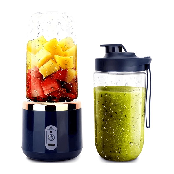 Mini Bærbar Juicer Blender USB Genopladelig 6-Blads 430G Kapacitet Rustfrit Stål BR[D]
