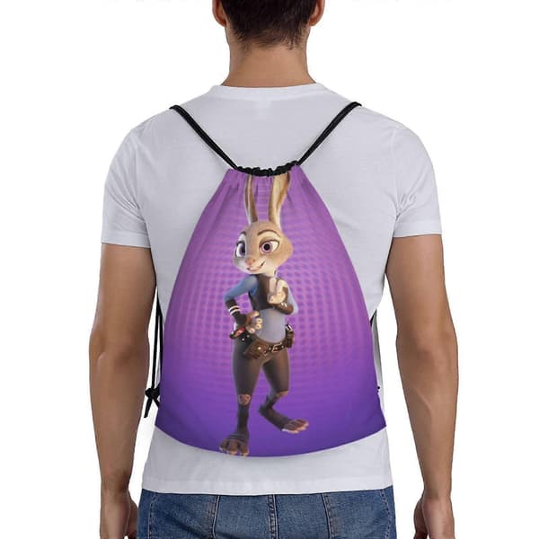 s45 Zootopia Canvas dubbel axelryggsäck håller din utrustning nära och säker k45[D]
