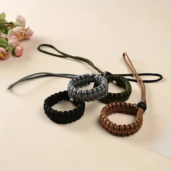 1 st justerbart handledsband hundkoppel - Anti-fall infällbart valpkoppel med ergonomiskt grepp, säkert spänne, hållbart husdjurskoppel för